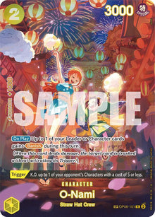 O-Nami (SP) OP06-101 Rare 500 Years in the Future One Piece Foil Near Mint