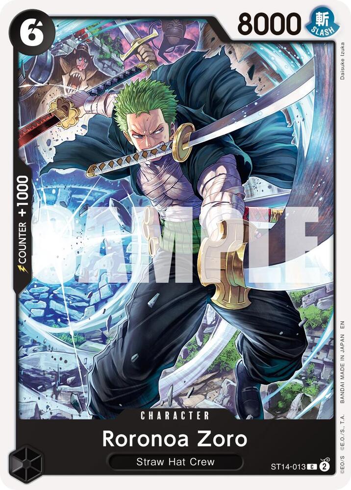 Roronoa Zoro (Reprint) ST14-013 Premium Booster -The Best- Vol. 2 One Piece NM