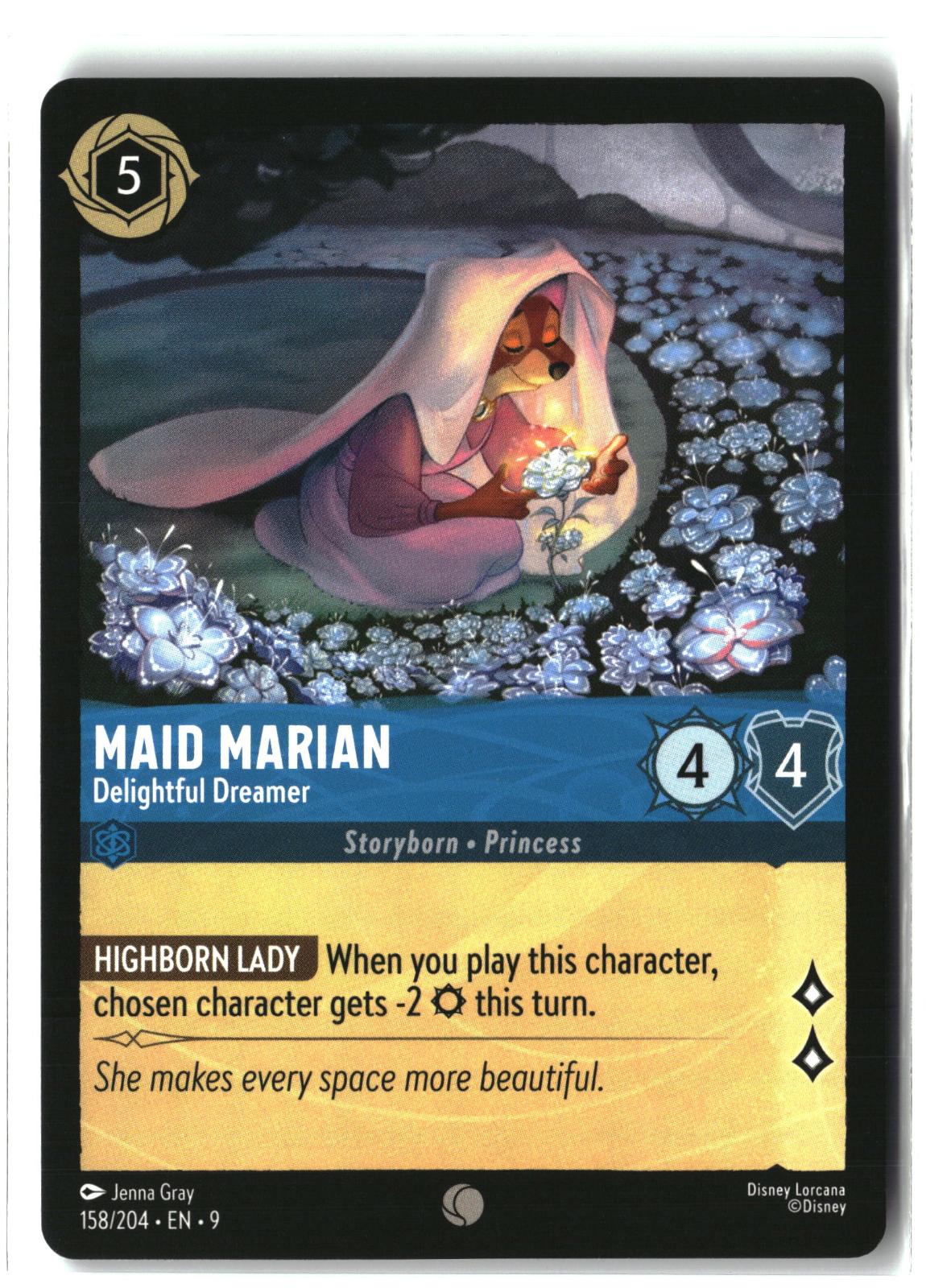 Maid Marian - Delightful Dreamer 158/204 Common Fabled Lorcana Lightly Played