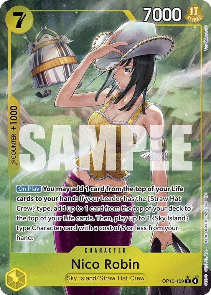 Nico Robin (Alternate Art) OP15-109 Adventure on Kami's Island One Piece Foil NM