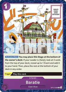 Baratie OP12-080 Common Legacy of the Master One Piece Near Mint