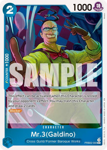 Mr.3(Galdino) PRB02-009 Rare Premium Booster -The Best- Vol. 2 One Piece Foil NM