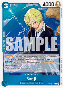 Sanji OP15-047 Rare Adventure on Kami's Island One Piece Foil Near Mint