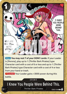 I Knew You People Were Behind This. EB03-049 Extra Booster: One Piece Heroines Edition One Piece NM
