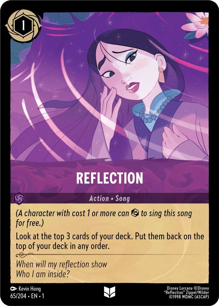 Reflection 65/204 Uncommon The First Chapter Lorcana Near Mint