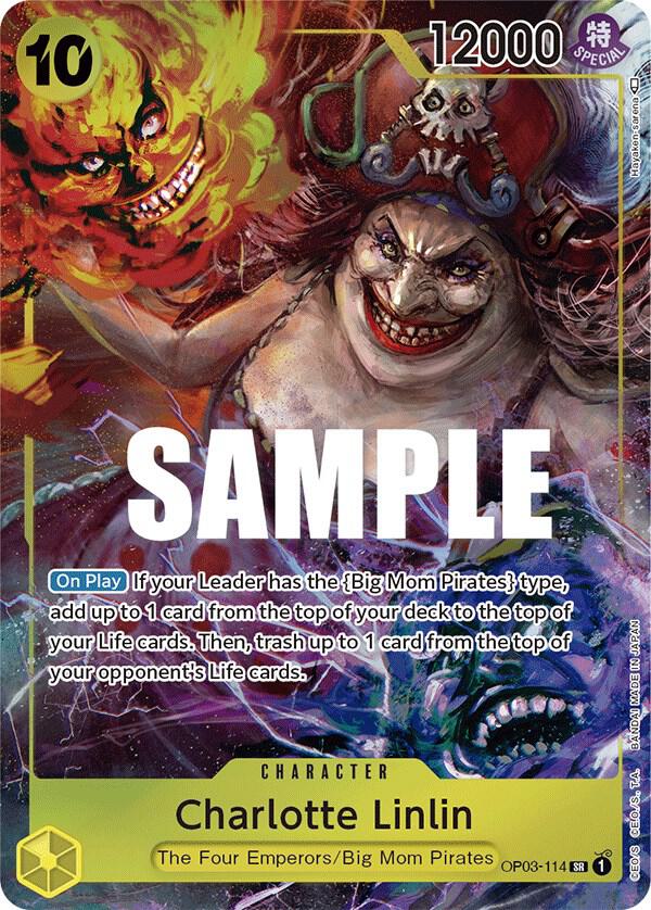 Charlotte Linlin (114) (Alternate Art) OP03-114 Pillars of Strength One Piece Foil NM