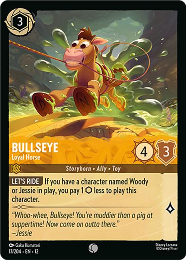 Bullseye - Loyal Horse 17/204 Common Wilds Unknown Lorcana Near Mint