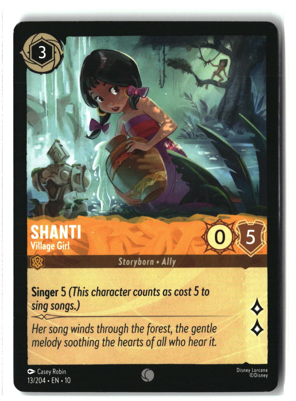 Shanti - Village Girl 13/204 Common Whispers in the Well Lorcana Lightly Played