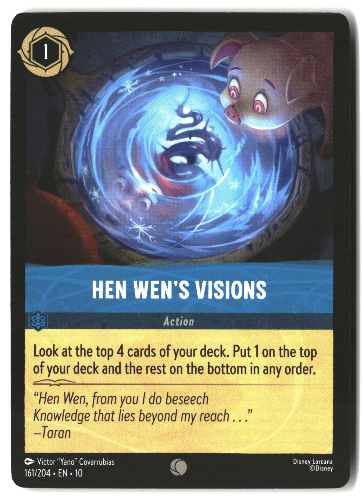 Hen Wen's Visions 161/204 Common Whispers in the Well Lorcana Lightly Played