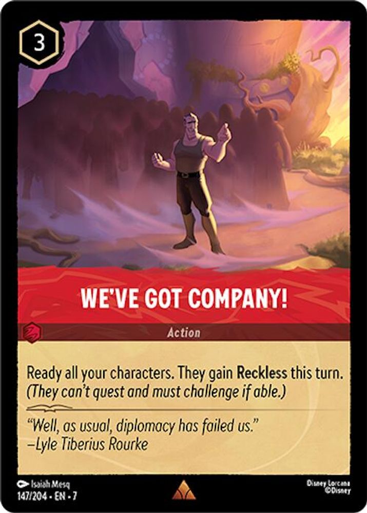 We've Got Company! 147/204 Rare Archazia's Island Lorcana Near Mint
