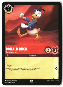 Donald Duck - Boisterous Fowl 108/204 Uncommon The First Chapter Lorcana LP