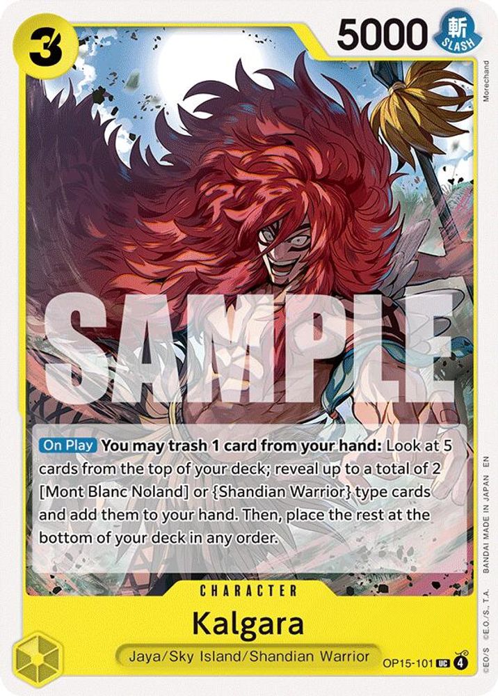 Kalgara OP15-101 Uncommon Adventure on Kami's Island One Piece Near Mint