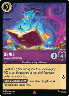 Genie - Magical Researcher 49/204 Rare Winterspell Lorcana Near Mint
