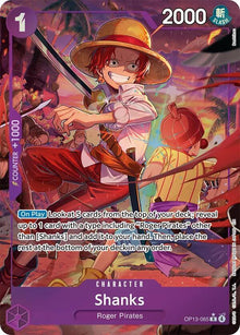Shanks (065) (Alternate Art) OP13-065 Carrying On His Will One Piece Foil NM