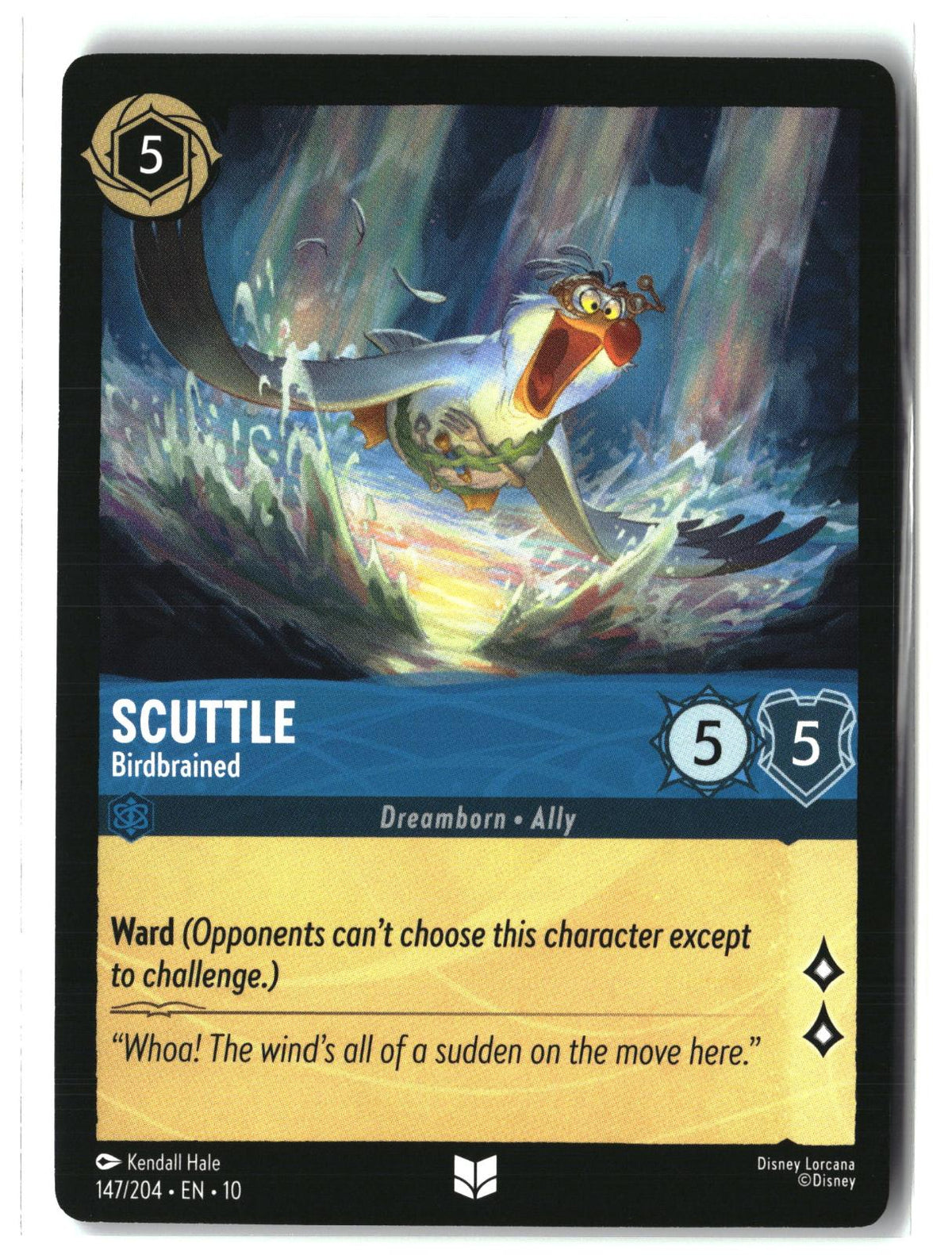 Scuttle - Birdbrained 147/204 Uncommon Whispers in the Well Lorcana LP