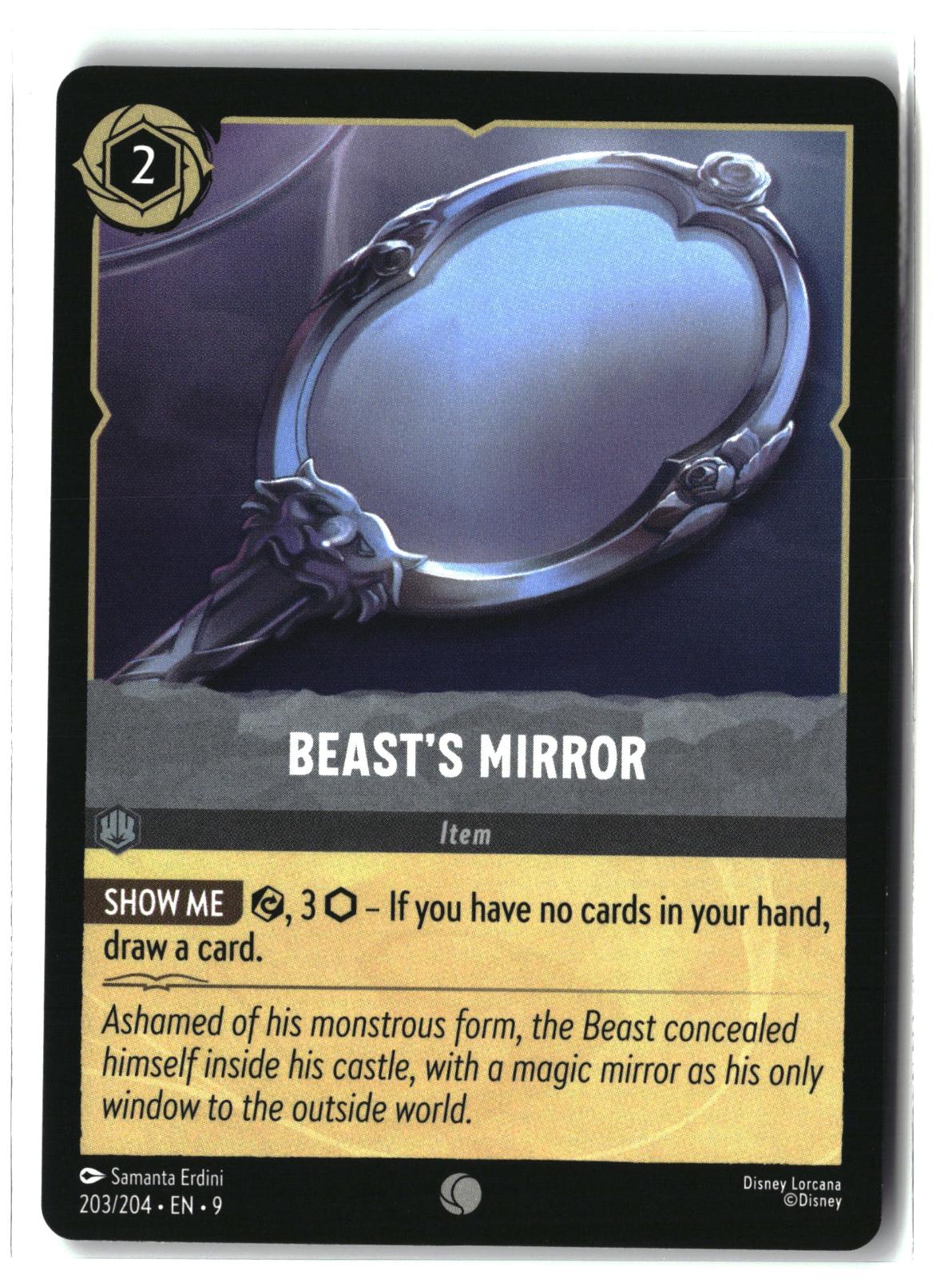 Beast's Mirror 203/204 Common Fabled Lorcana Lightly Played