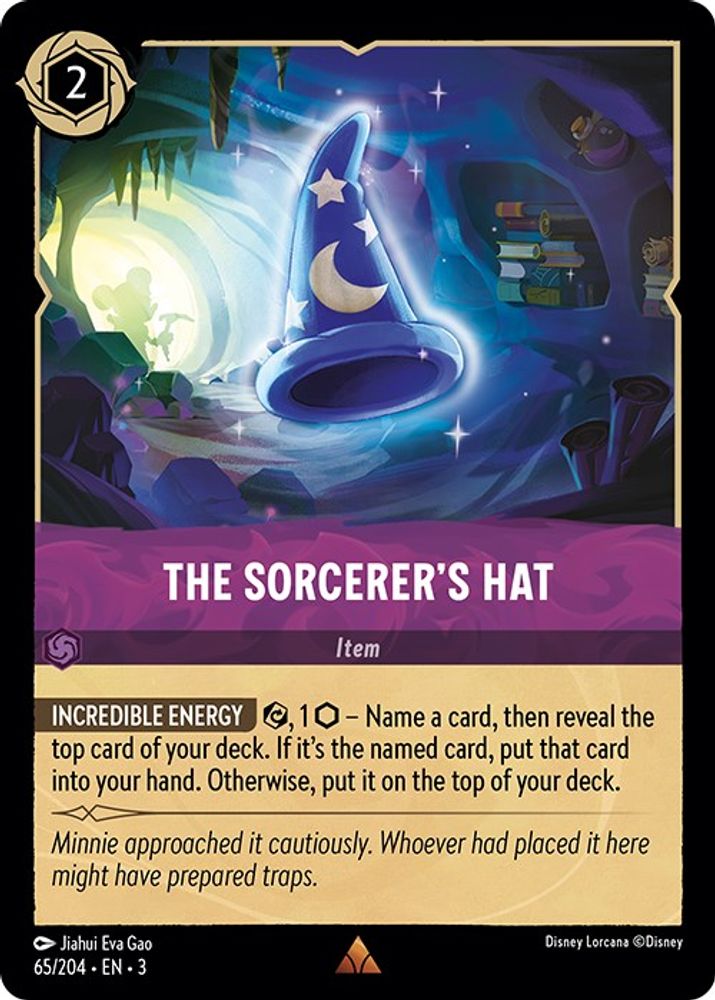 The Sorcerer's Hat 65/204 Rare Into the Inklands Lorcana Near Mint