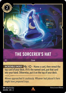 The Sorcerer's Hat 65/204 Rare Into the Inklands Lorcana Near Mint
