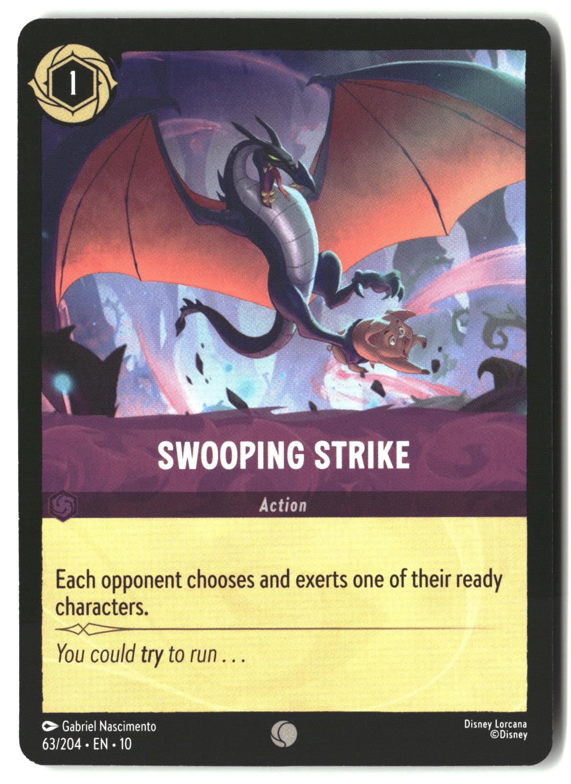 Swooping Strike 63/204 Common Whispers in the Well Lorcana Lightly Played