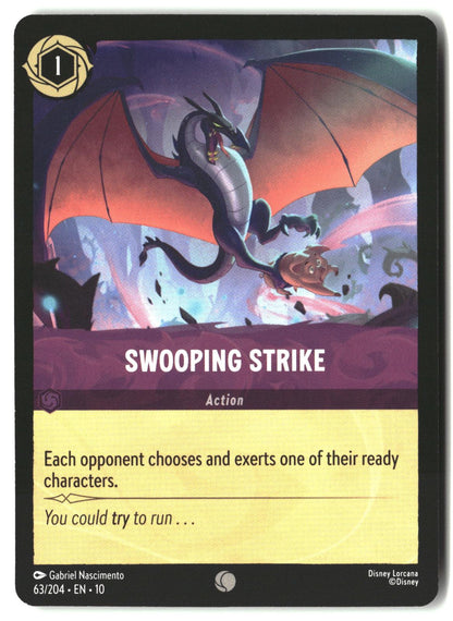 Swooping Strike 63/204 Common Whispers in the Well Lorcana Lightly Played