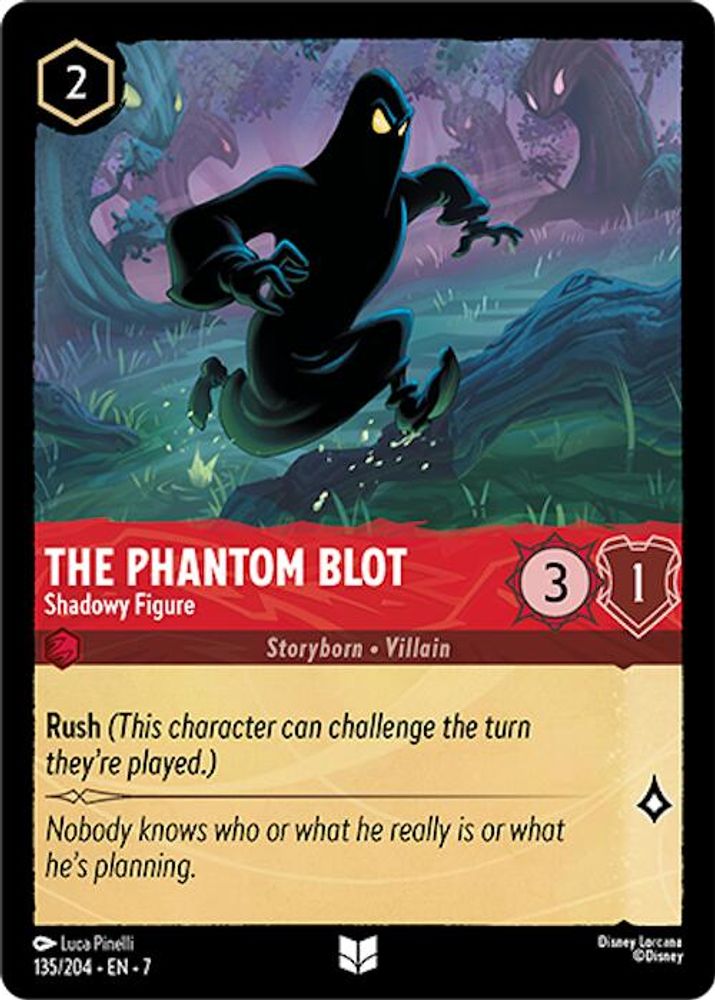 The Phantom Blot - Shadowy Figure 135/204 Uncommon Archazia's Island Lorcana NM