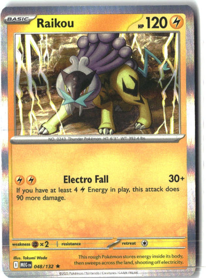 Raikou 048/132 Rare Mega Evolution Pokemon Holo Near Mint