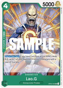 Lao.G OP04-034 Uncommon Kingdoms of Intrigue One Piece Near Mint