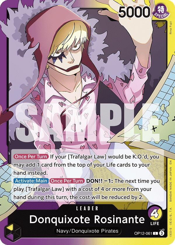 Donquixote Rosinante (061) OP12-061 Leader Legacy of the Master One Piece NM