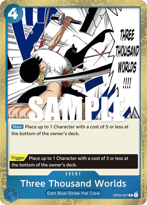 Three Thousand Worlds OP03-057 Rare Pillars of Strength One Piece Foil Near Mint