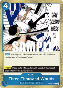 Three Thousand Worlds OP03-057 Rare Pillars of Strength One Piece Foil Near Mint