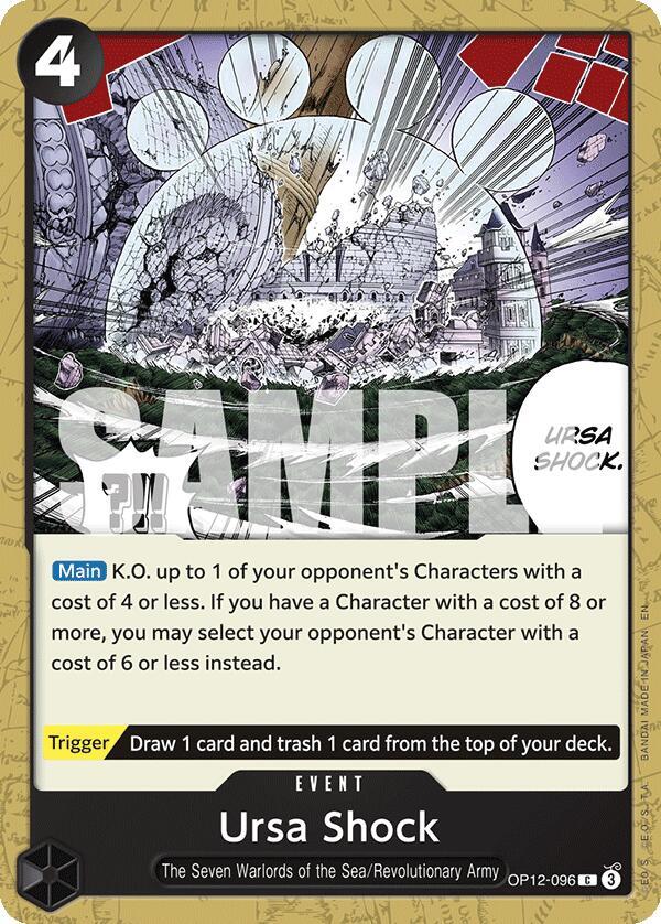 Ursa Shock OP12-096 Common Legacy of the Master One Piece Near Mint