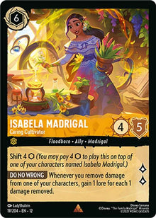 Isabela Madrigal - Caring Cultivator 19/204 Rare Wilds Unknown Lorcana Near Mint