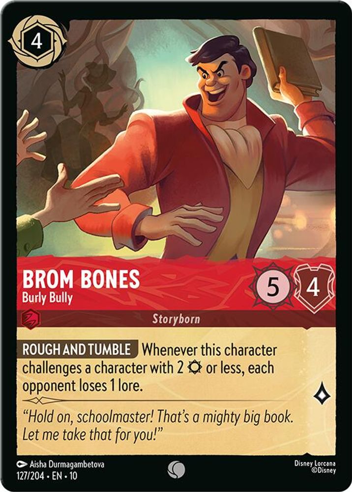 Brom Bones - Burly Bully 127/204 Common Whispers in the Well Lorcana Near Mint