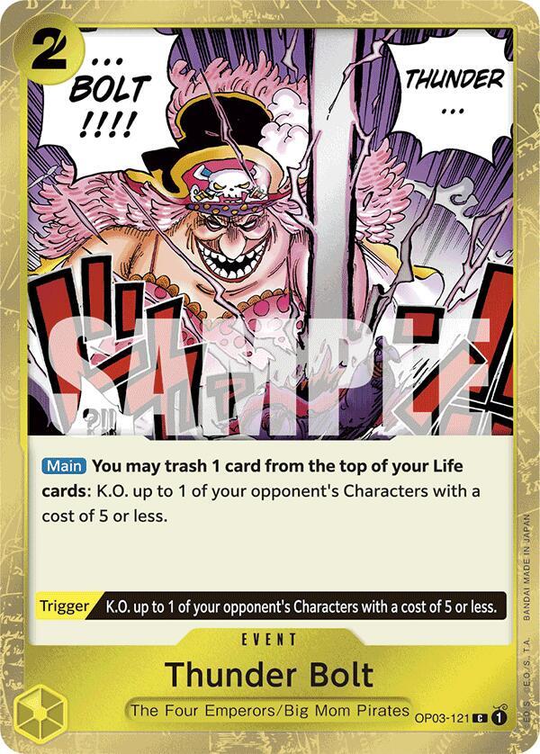 Thunder Bolt (Jolly Roger Foil) OP03-121 Premium Booster -The Best- One Piece NM