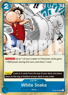 White Snake (Pirate Foil) OP06-059 Premium Booster -The Best- Vol. 2 One Piece NM