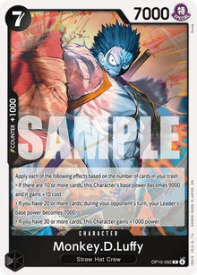 Monkey.D.Luffy OP15-092 Rare Adventure on Kami's Island One Piece Foil Near Mint