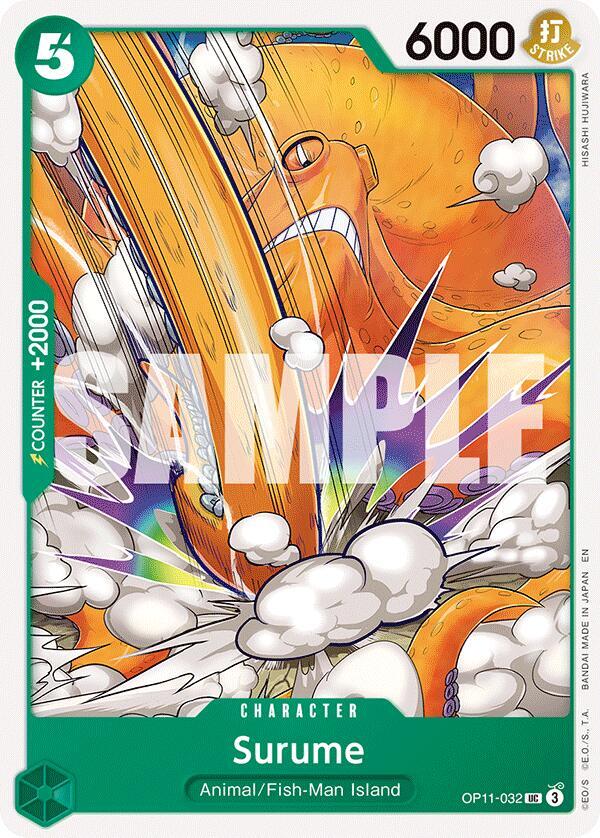 Surume OP11-032 Uncommon A Fist of Divine Speed One Piece Near Mint