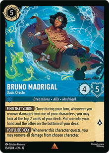 Bruno Madrigal - Oasis Oracle 154/204 Rare Wilds Unknown Lorcana Near Mint