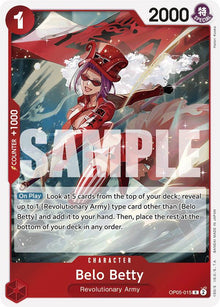 Belo Betty (Reprint) OP05-015 Rare Premium Booster -The Best- One Piece Foil NM
