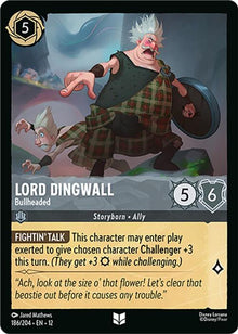 Lord Dingwall - Bullheaded 186/204 Uncommon Wilds Unknown Lorcana Near Mint