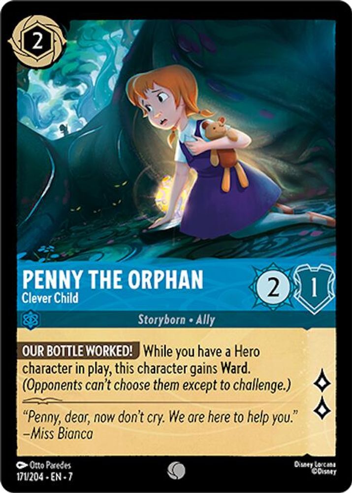 Penny the Orphan - Clever Child 171/204 Common Archazia's Island Lorcana NM
