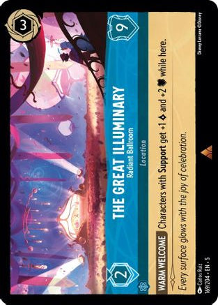 The Great Illuminary - Radiant Ballroom 169/204 Rare Shimmering Skies Lorcana NM