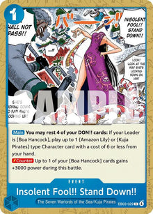 Insolent Fool!! Stand Down!! EB03-029 Extra Booster: One Piece Heroines Edition One Piece NM