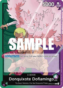 Donquixote Doflamingo (019) OP04-019 Leader Kingdoms of Intrigue One Piece NM