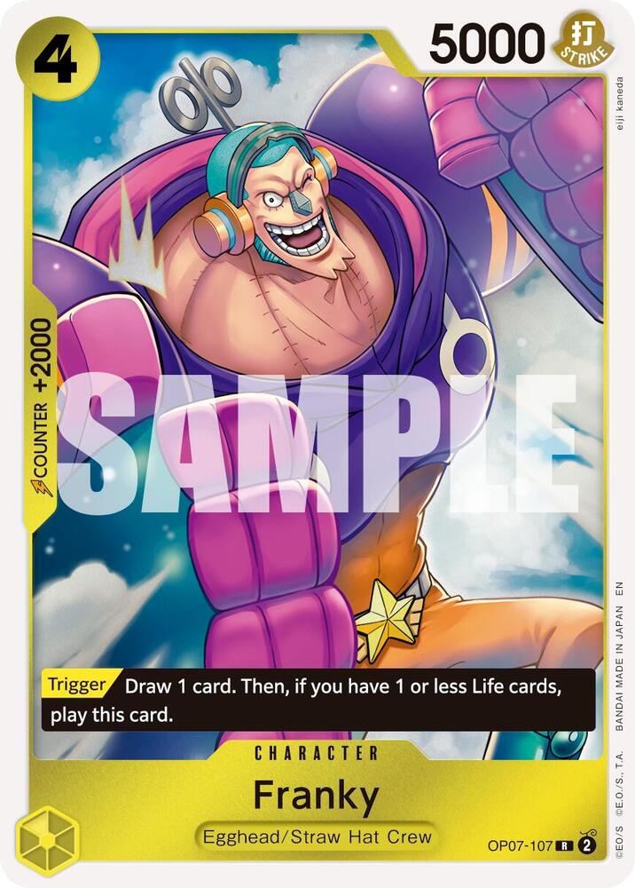 Franky (Reprint) OP07-107 Premium Booster -The Best- Vol. 2 One Piece Foil NM