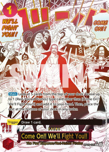 Come On!! We'll Fight You!! (Alternate Art) OP09-020 Premium Booster -The Best- Vol. 2 One Piece Foil NM