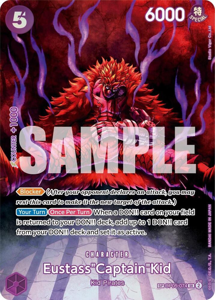 Eustass"Captain"Kid (SP) OP05-074 500 Years in the Future One Piece Foil NM