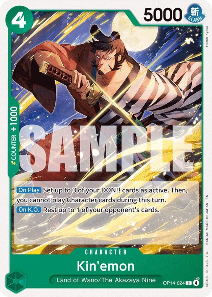Kin'emon OP14-024 Common The Azure Sea's Seven One Piece Near Mint