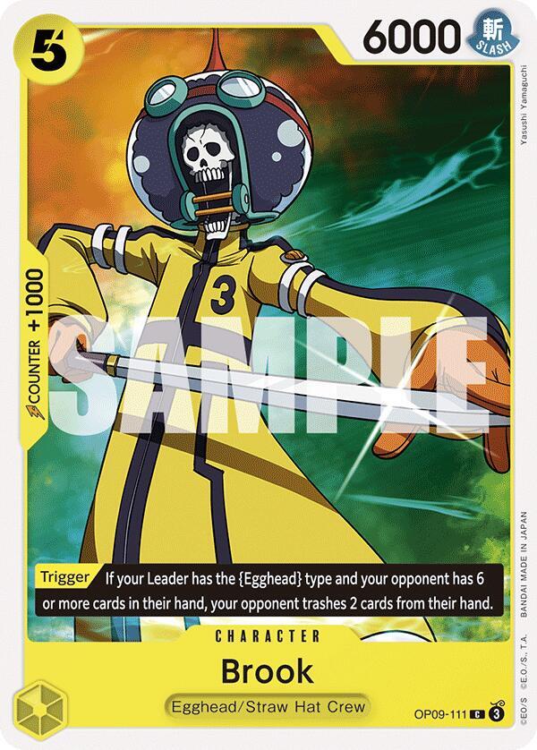 Brook (111) OP09-111 Common Emperors in the New World One Piece Near Mint