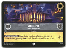 Zootopia - Police Headquarters 203/204 Uncommon Whispers in the Well Lorcana LP